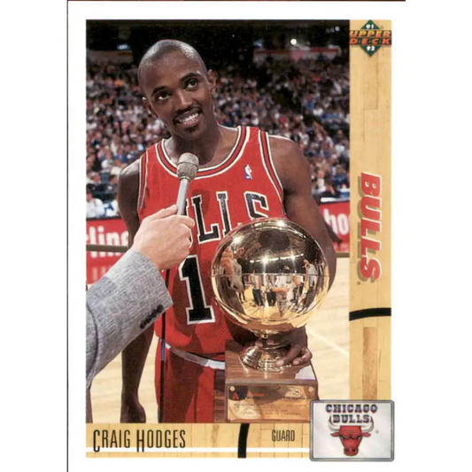 1991-92 Upper Deck #148 Craig Hodges NM-MT Chicago Bulls Basketball Card Image 1