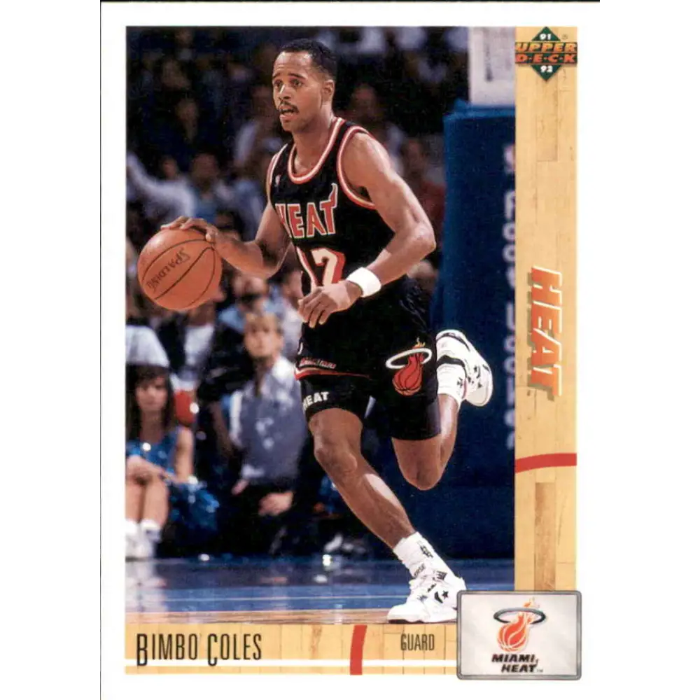 1991-92 Upper Deck #149 Bimbo Coles NM-MT Miami Heat Basketball Card Image 1