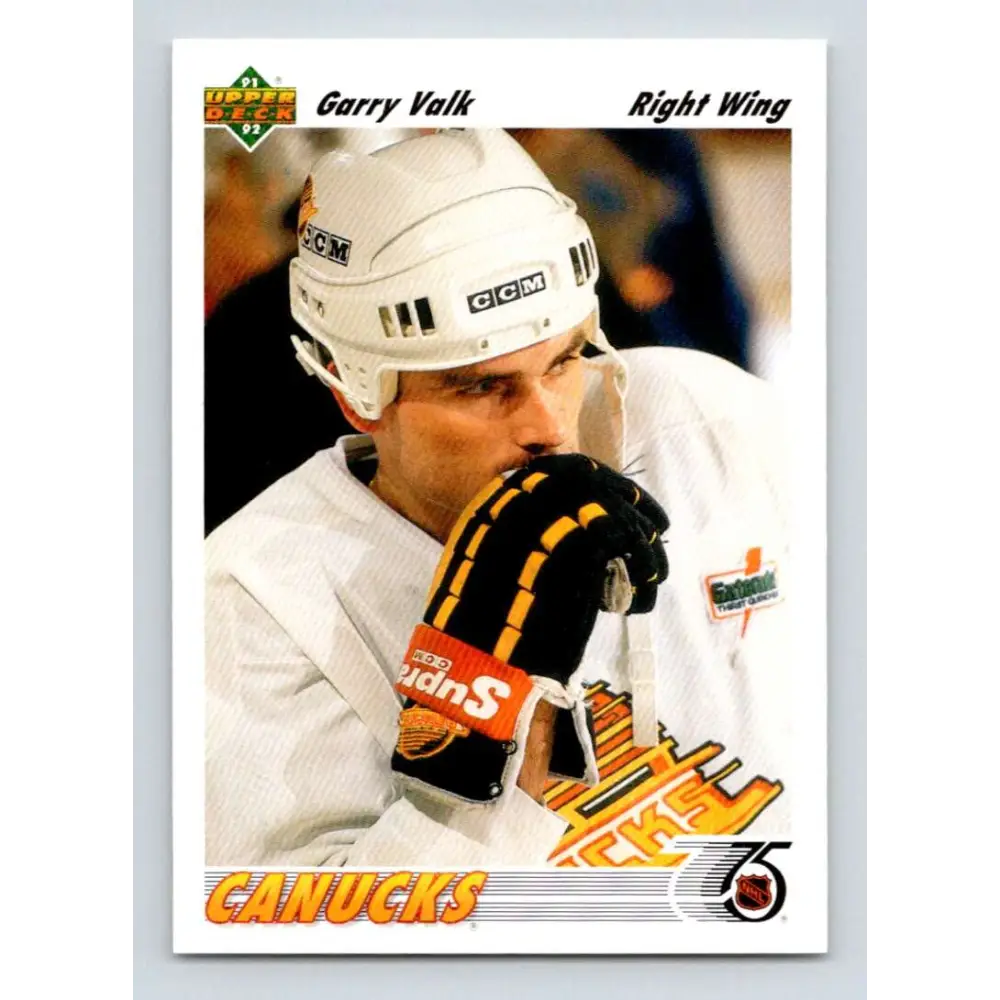 1991-92 Upper Deck #152 Garry Valk NM-MT Vancouver Canucks Hockey Card Image 1