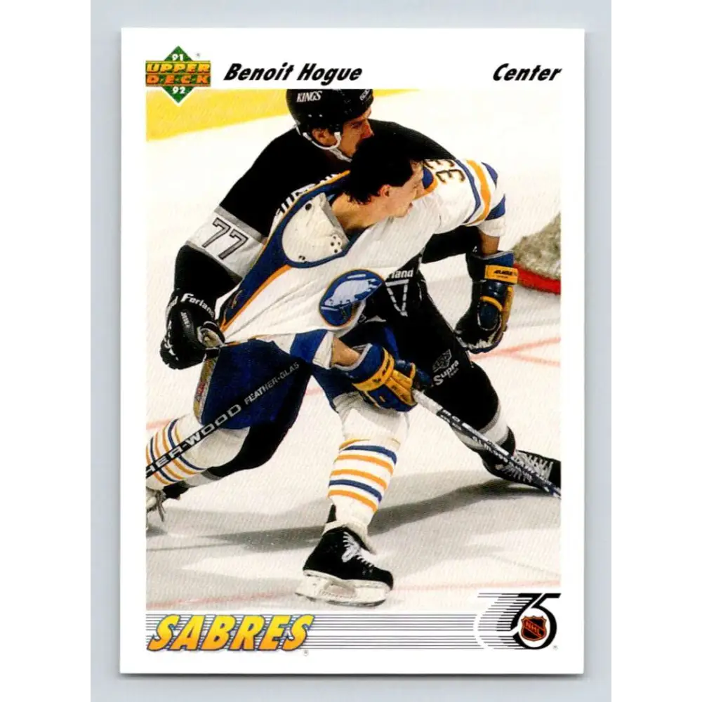 1991-92 Upper Deck #159 Benoit Hogue UER NM-MT Hockey Card Image 1