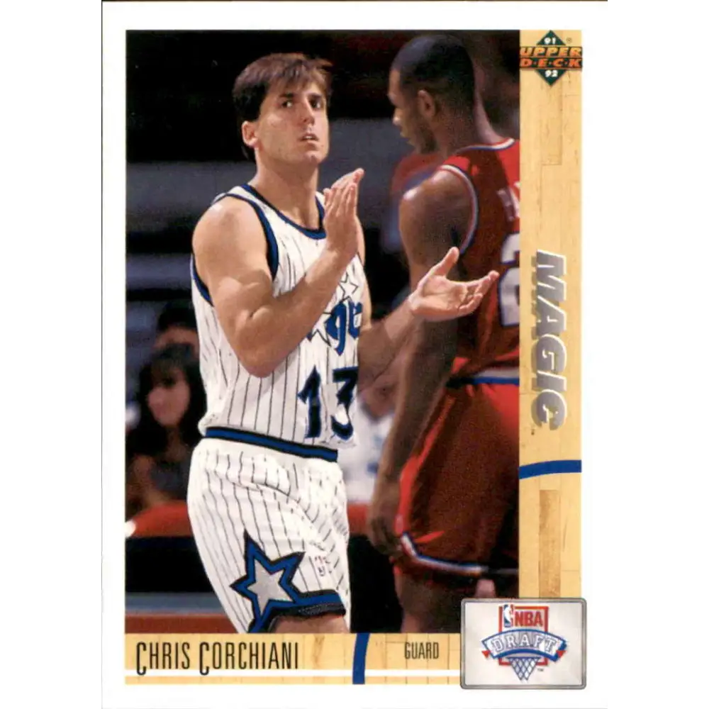 1991-92 Upper Deck #17 Chris Corchiani NM-MT RC Rookie Orlando Magic Basketball Card Image 1