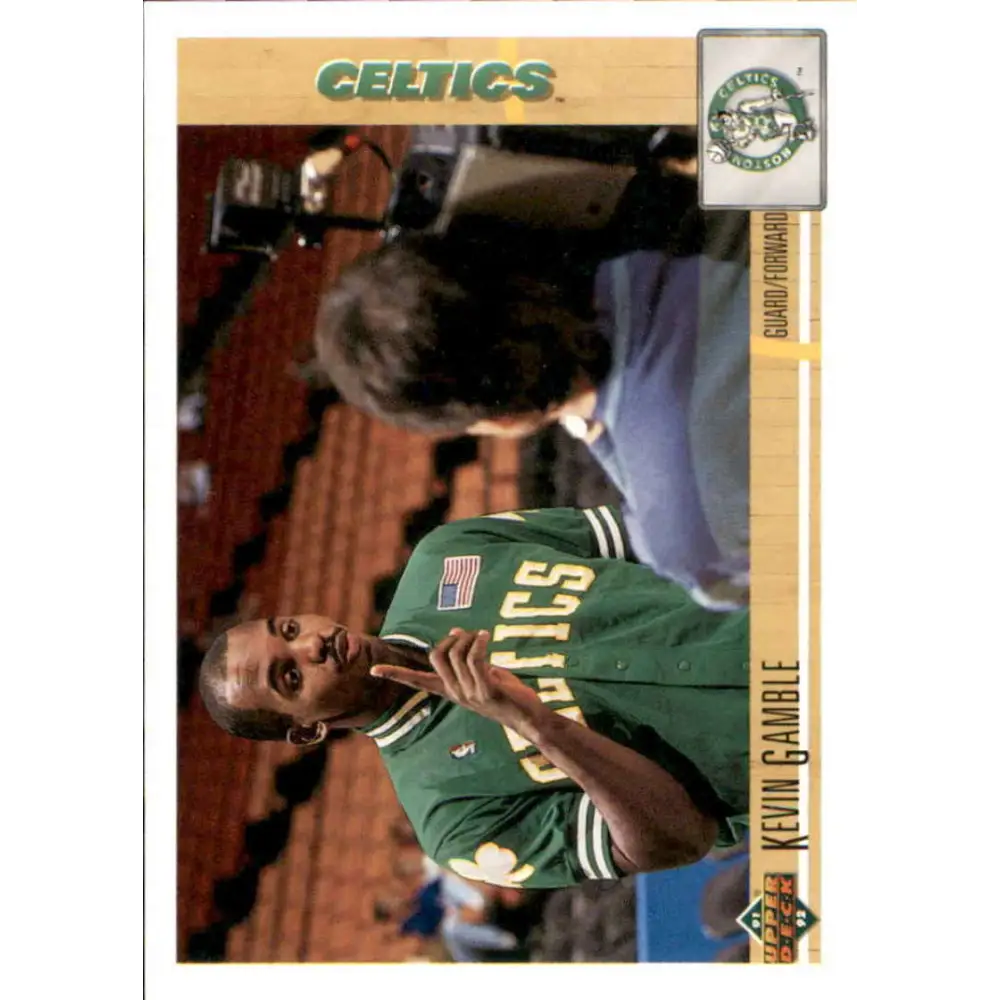 1991-92 Upper Deck #170 Kevin Gamble NM-MT Boston Celtics Basketball Card Image 1