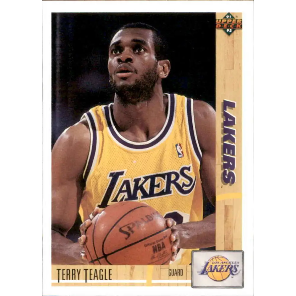 1991-92 Upper Deck #171 Terry Teagle NM-MT Los Angeles Lakers Basketball Card Image 1