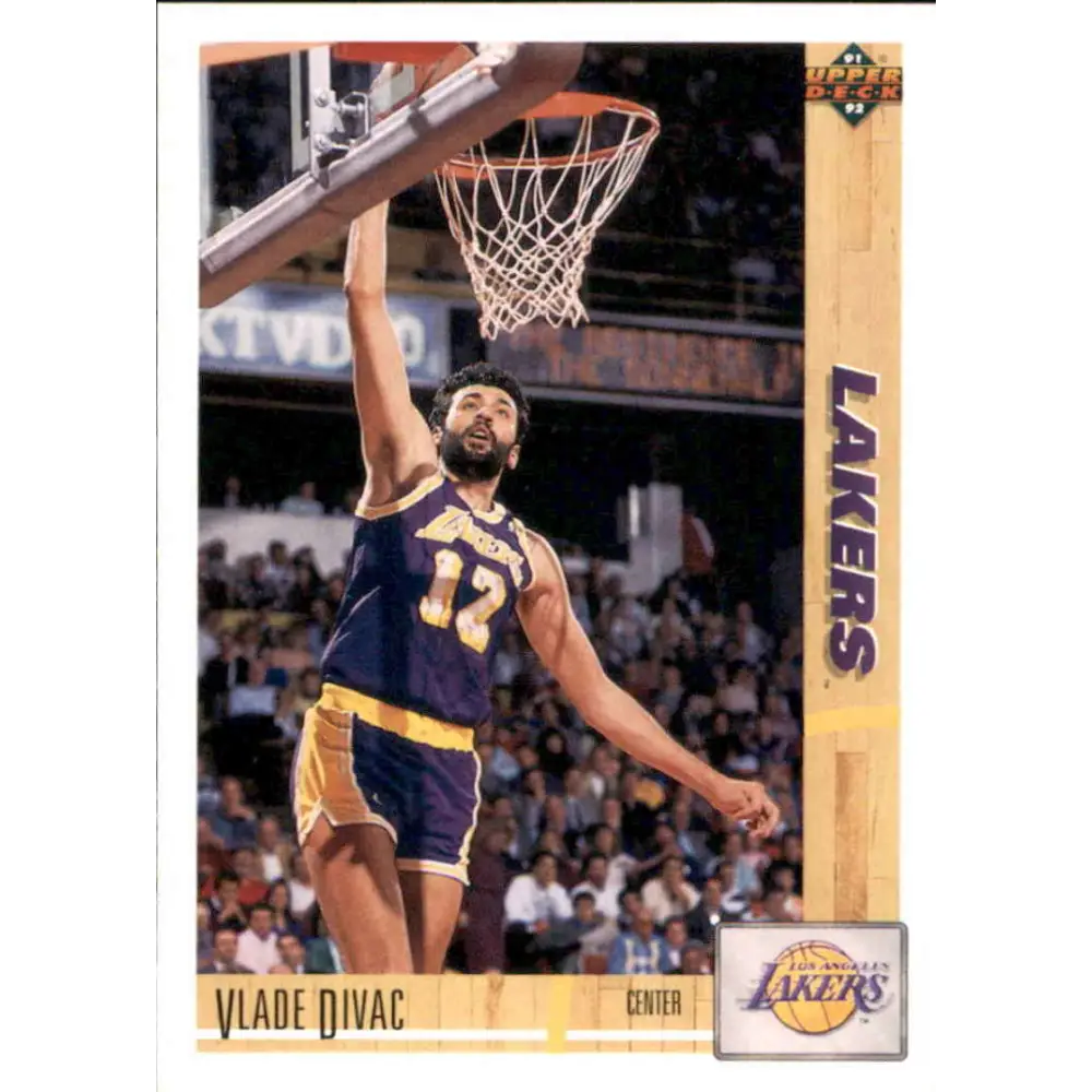 1991-92 Upper Deck #175 Vlade Divac NM-MT Los Angeles Lakers Basketball Card Image 1