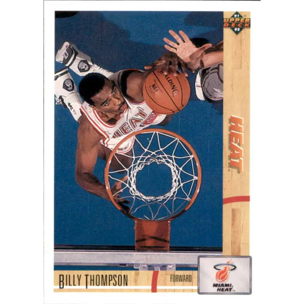 1991-92 Upper Deck #196 Billy Thompson NM-MT Miami Heat Basketball Card Image 1