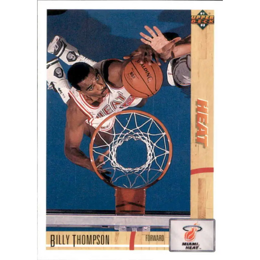 1991-92 Upper Deck #196 Billy Thompson NM-MT Miami Heat Basketball Card Image 1