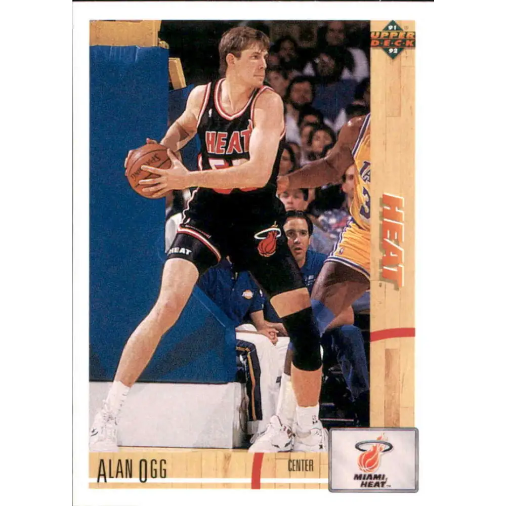 1991-92 Upper Deck #198 Alan Ogg NM-MT Miami Heat Basketball Card Image 1