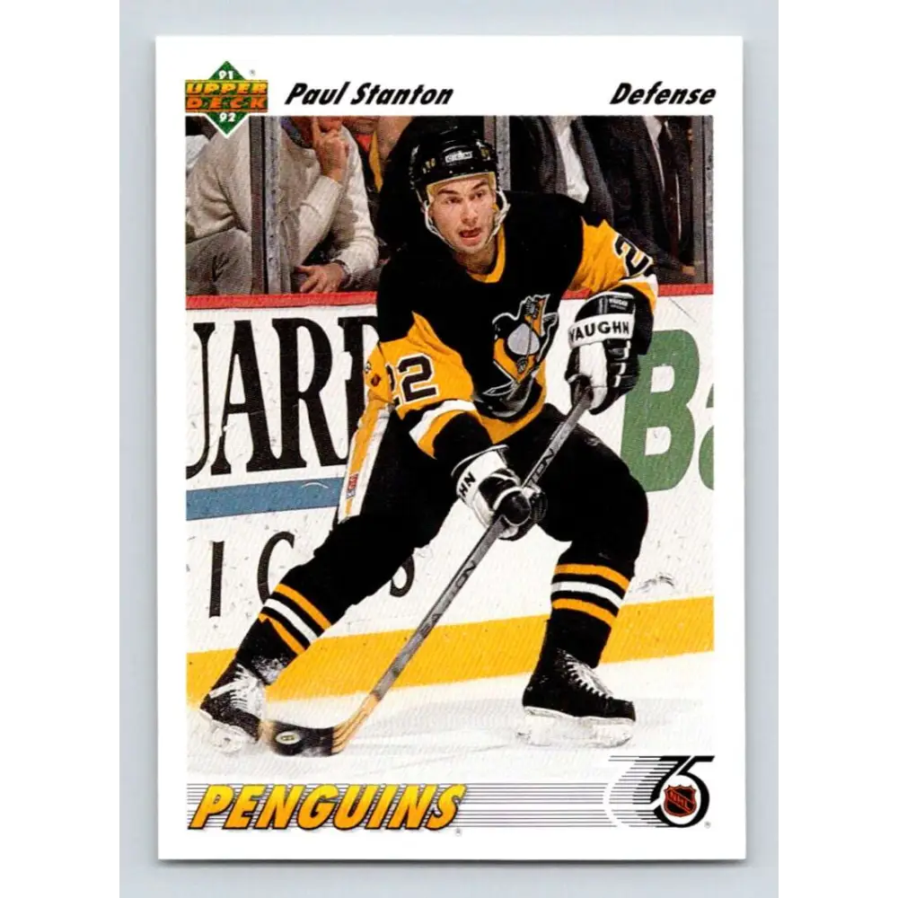 1991-92 Upper Deck #203 Paul Stanton NM-MT Pittsburgh Penguins Hockey Card Image 1