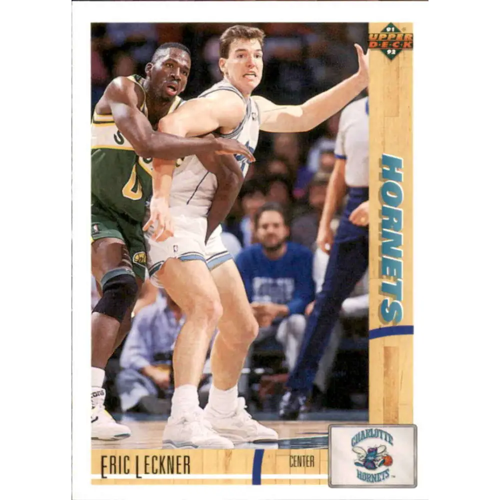 1991-92 Upper Deck #204 Eric Leckner NM-MT Charlotte Hornets Basketball Card Image 1