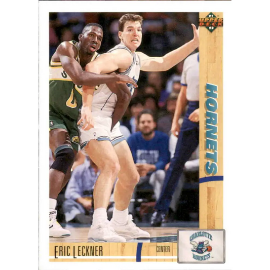 1991-92 Upper Deck #204 Eric Leckner NM-MT Charlotte Hornets Basketball Card Image 1