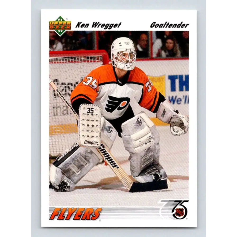 1991-92 Upper Deck #206 Ken Wregget NM-MT Philadelphia Flyers Hockey Card Image 1
