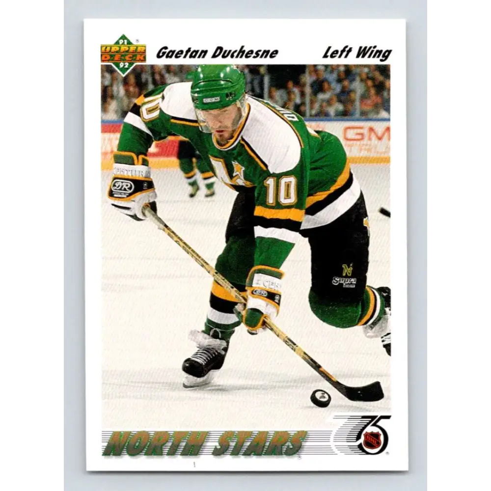 1991-92 Upper Deck #207 Gaetan Duchesne NM-MT Minnesota North Stars Hockey Card Image 1