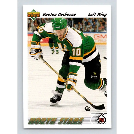 1991-92 Upper Deck #207 Gaetan Duchesne NM-MT Minnesota North Stars Hockey Card Image 1