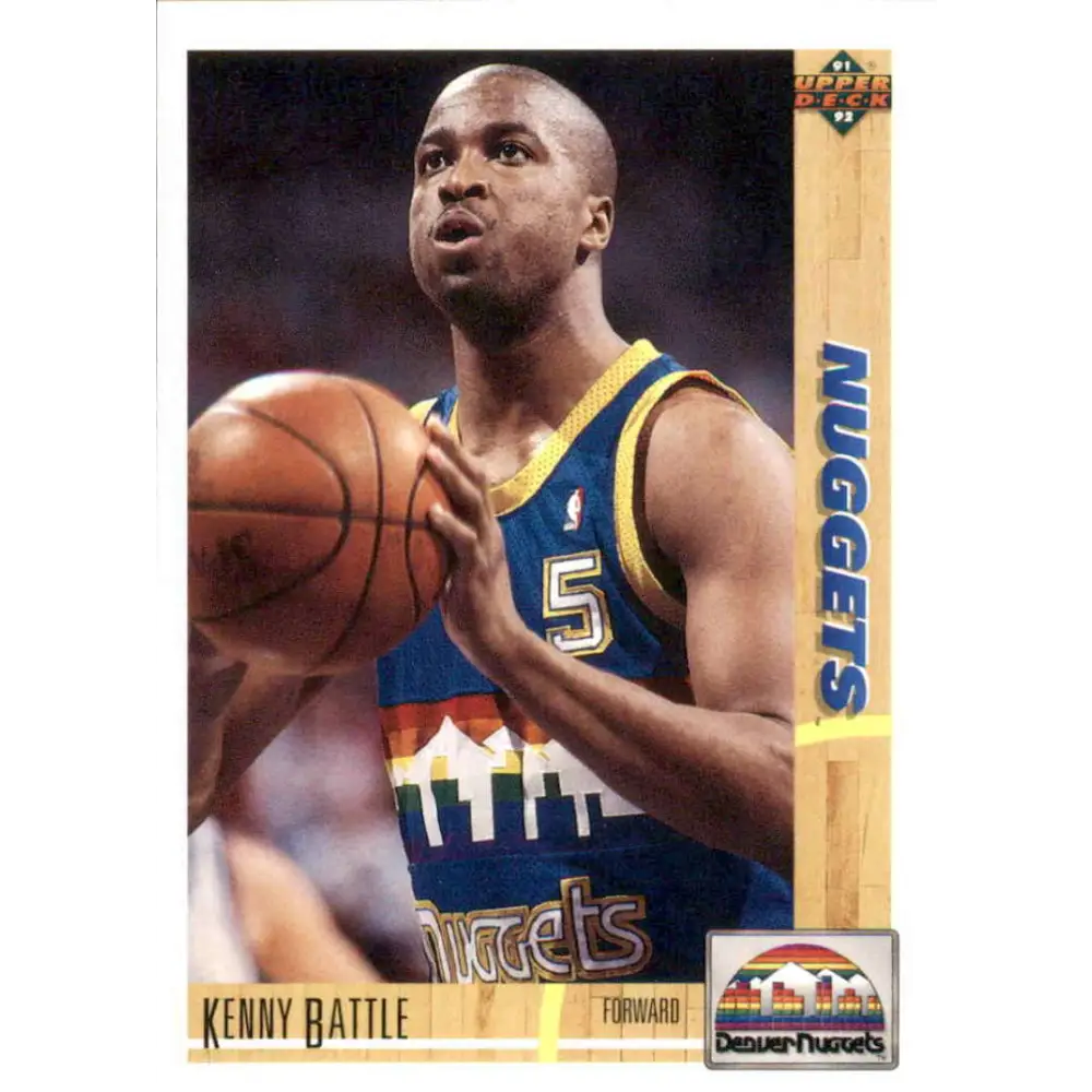 1991-92 Upper Deck #209 Kenny Battle NM-MT Denver Nuggets Basketball Card Image 1