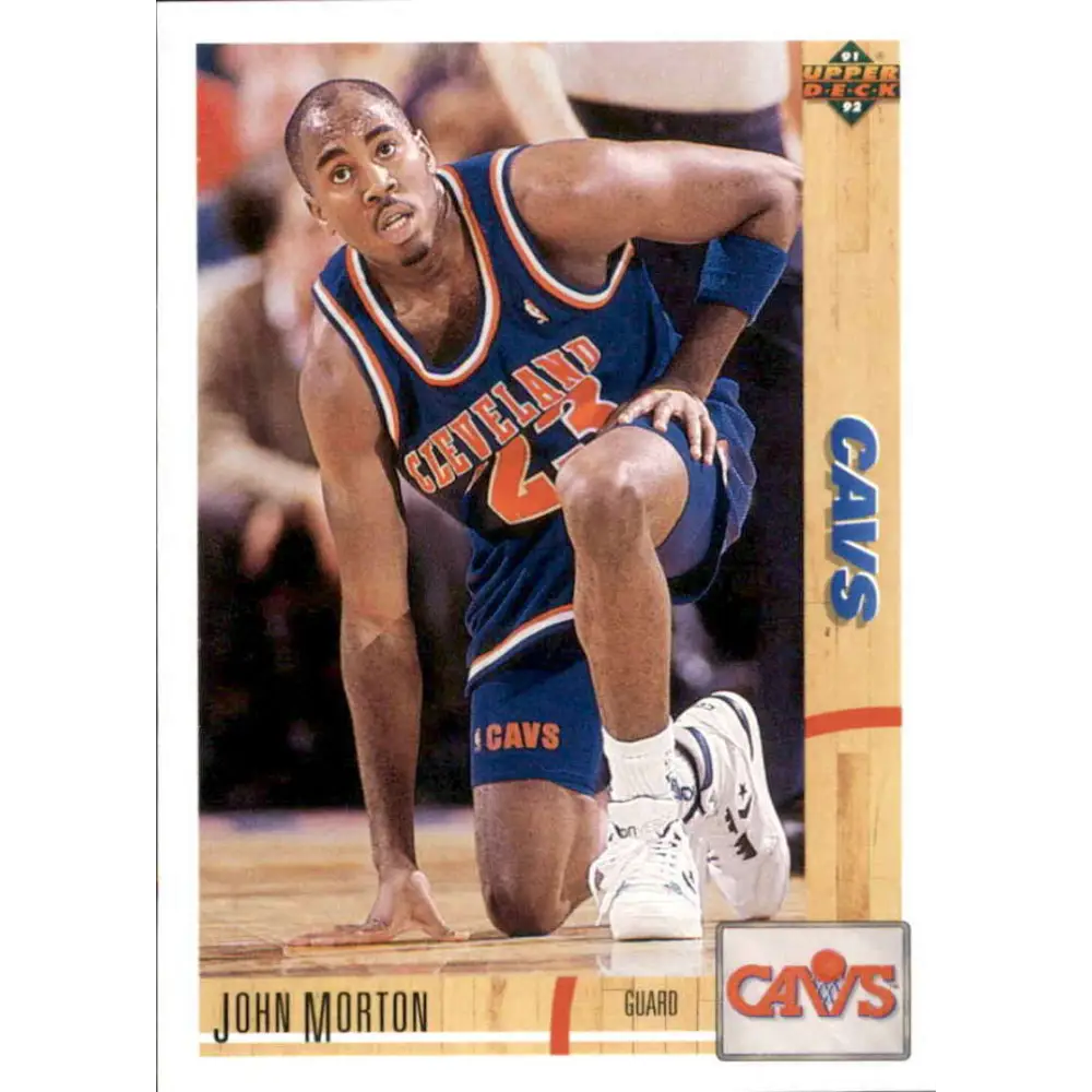 1991-92 Upper Deck #210 John Morton NM-MT Cleveland Cavaliers Basketball Card Image 1