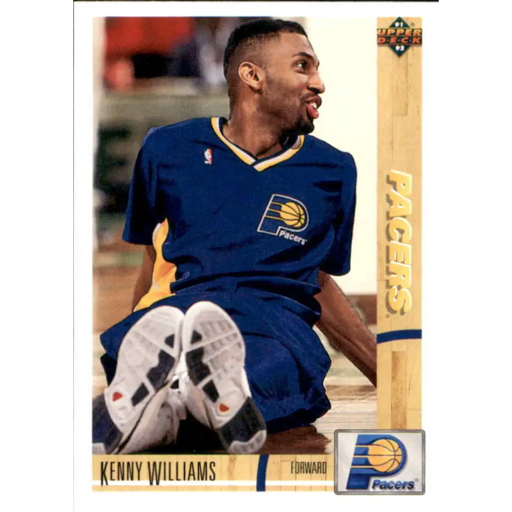 1991-92 Upper Deck #211 Kenny Williams NM-MT Indiana Pacers Basketball Card Image 1