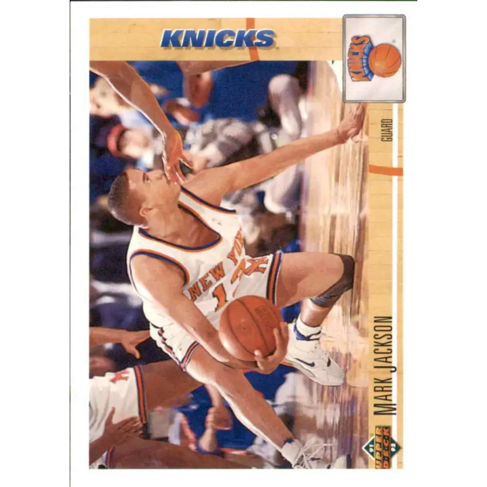 1991-92 Upper Deck #212 Mark Jackson NM-MT New York Knicks Basketball Card Image 1