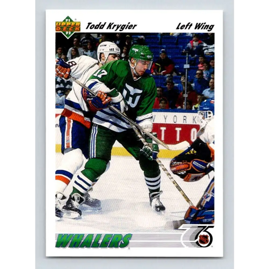 1991-92 Upper Deck #215 Todd Krygier NM-MT Hockey Card Image 1