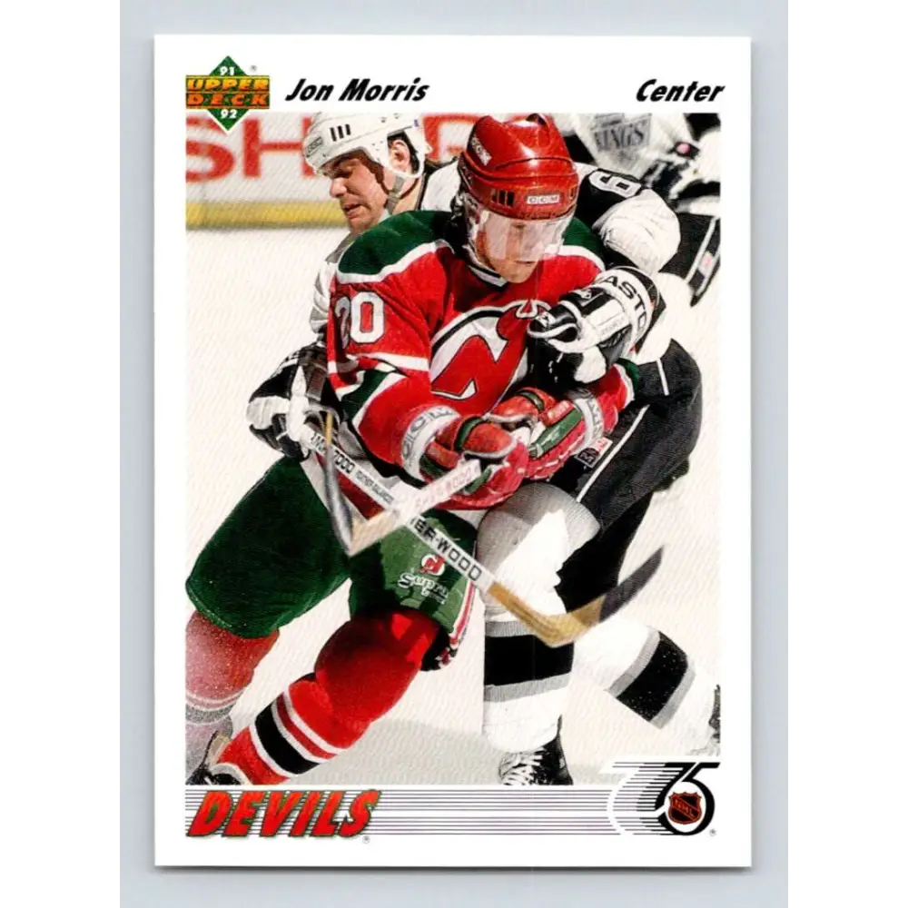 1991-92 Upper Deck #216 Jon Morris NM-MT New Jersey Devils Hockey Card Image 1