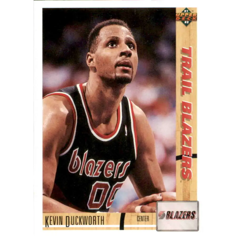 1991-92 Upper Deck #216 Kevin Duckworth NM-MT Portland Trail Blazers Basketball Card Image 1