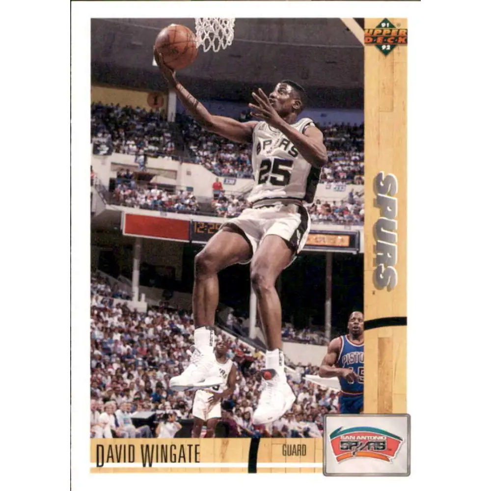 1991-92 Upper Deck #217 David Wingate NM-MT San Antonio Spurs Basketball Card Image 1