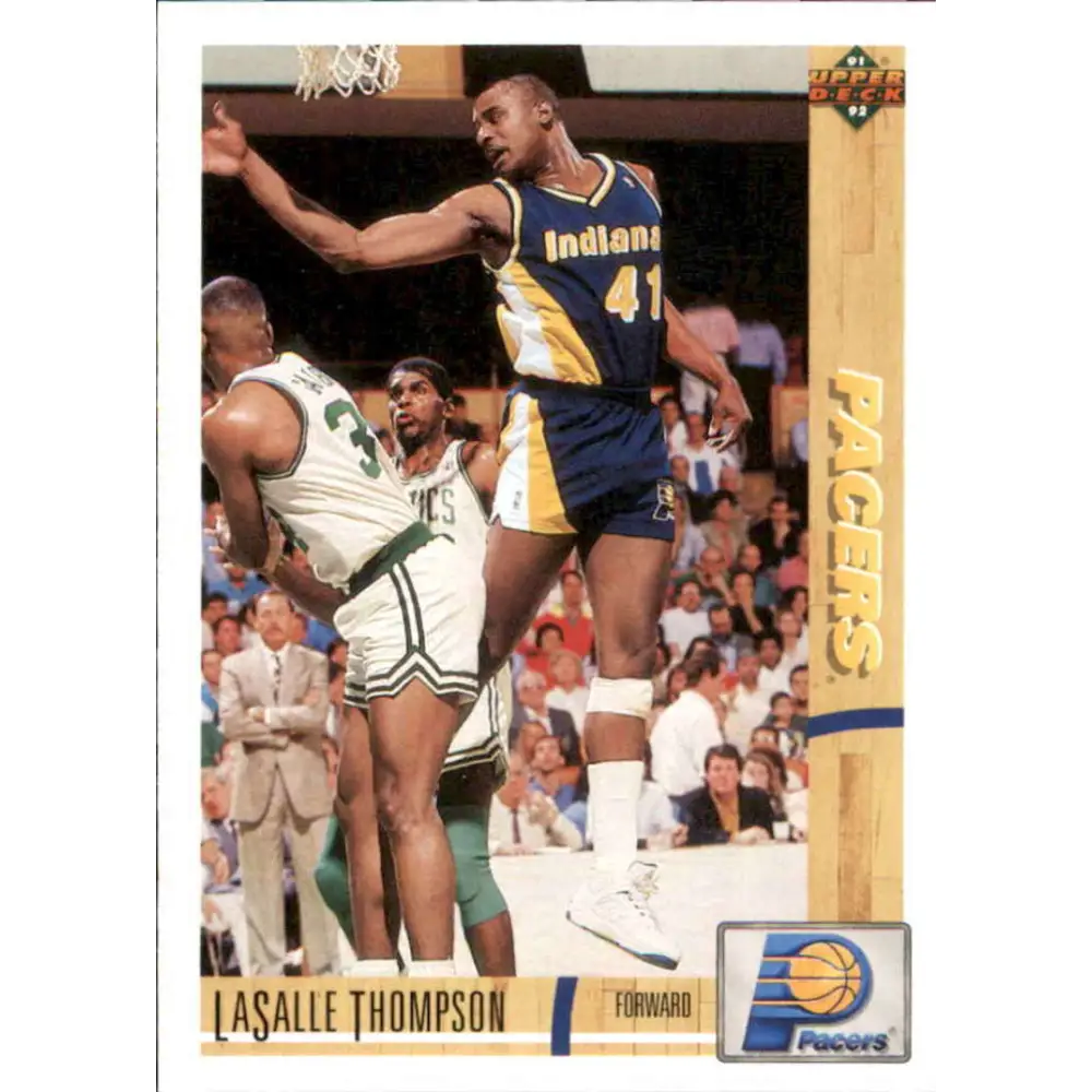 1991-92 Upper Deck #218 LaSalle Thompson NM-MT Indiana Pacers Basketball Card Image 1