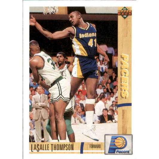1991-92 Upper Deck #218 LaSalle Thompson NM-MT Indiana Pacers Basketball Card Image 1
