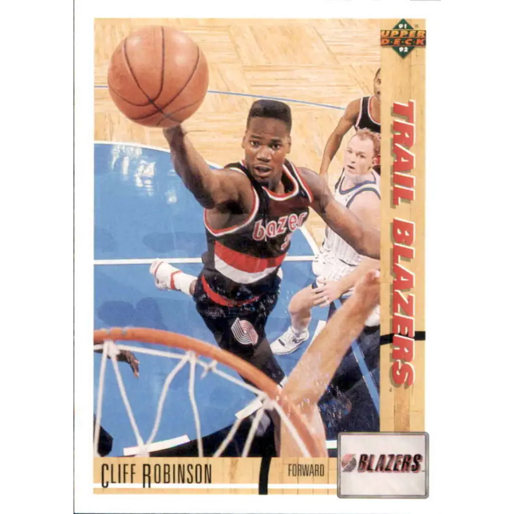 1991-92 Upper Deck #220 Clifford Robinson NM-MT Portland Trail Blazers Basketball Card Image 1