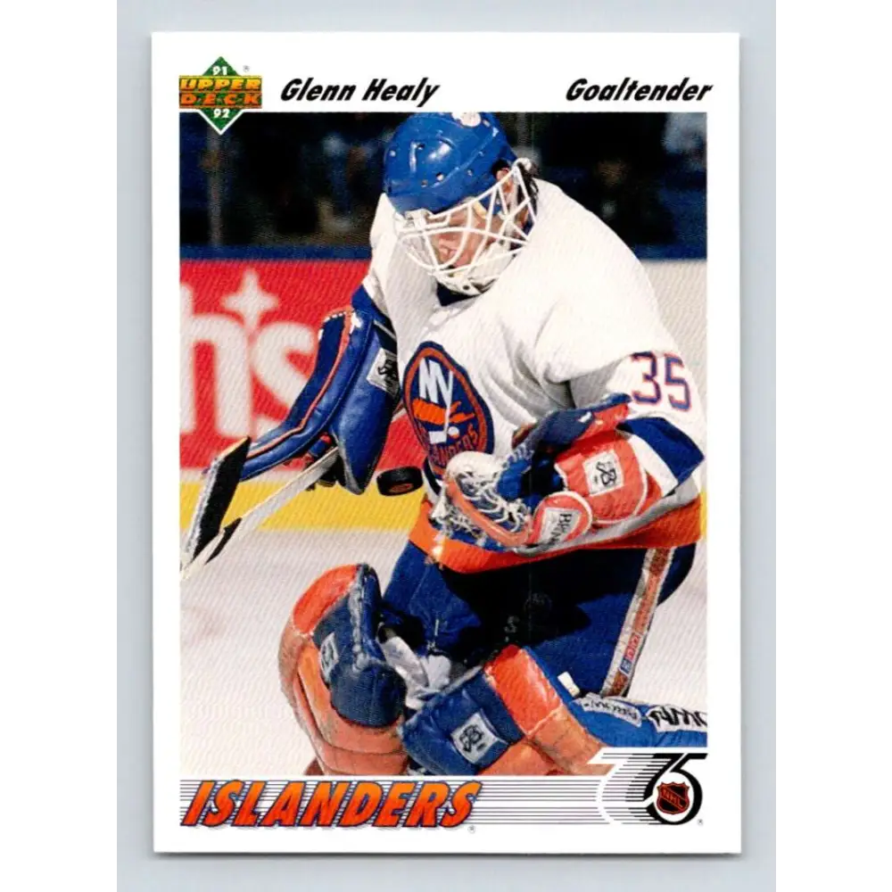 1991-92 Upper Deck #224 Glenn Healy NM-MT New York Islanders Hockey Card Image 1