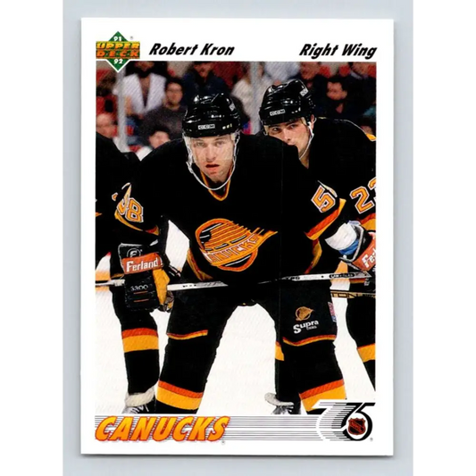 1991-92 Upper Deck #225 Robert Kron NM-MT Hockey Card Image 1