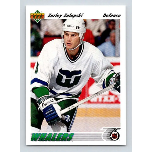 1991-92 Upper Deck #231 Zarley Zalapski NM-MT Hockey Card Image 1