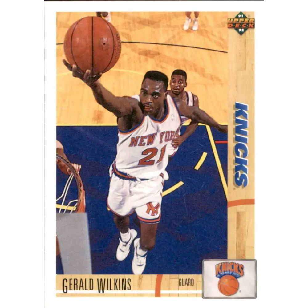 1991-92 Upper Deck #234 Gerald Wilkins NM-MT New York Knicks Basketball Card Image 1