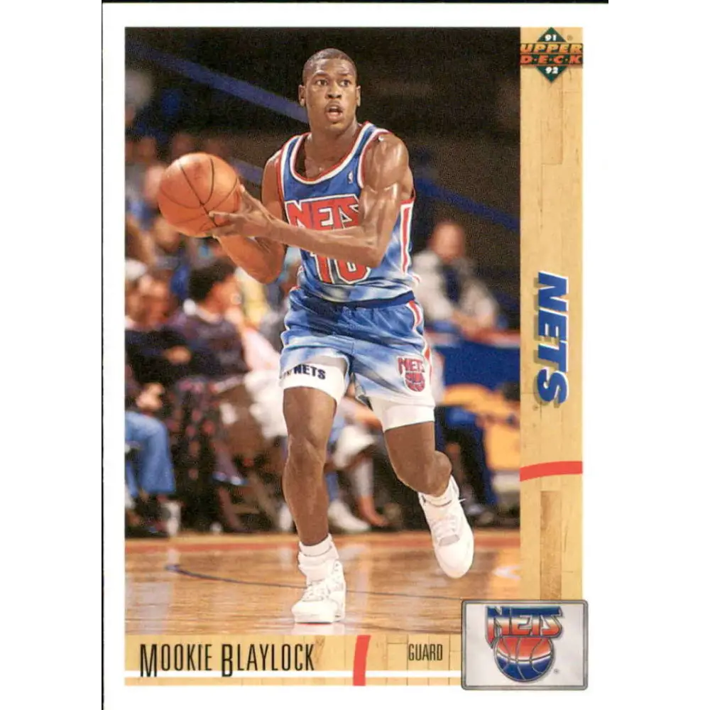 1991-92 Upper Deck #235 Mookie Blaylock NM-MT New Jersey Nets Basketball Card Image 1
