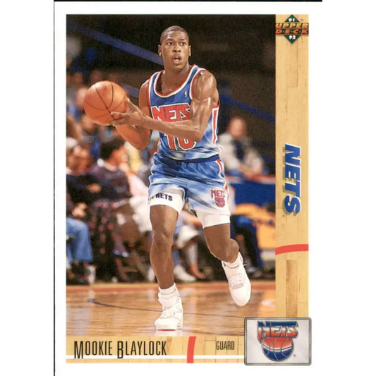 1991-92 Upper Deck #235 Mookie Blaylock NM-MT New Jersey Nets Basketball Card Image 1