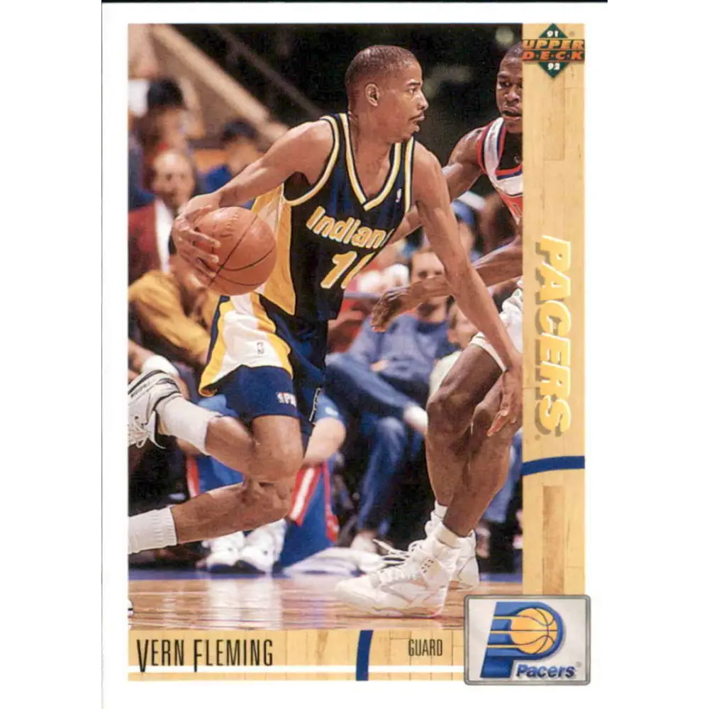 1991-92 Upper Deck #238 Vern Fleming NM-MT Indiana Pacers Basketball Card Image 1