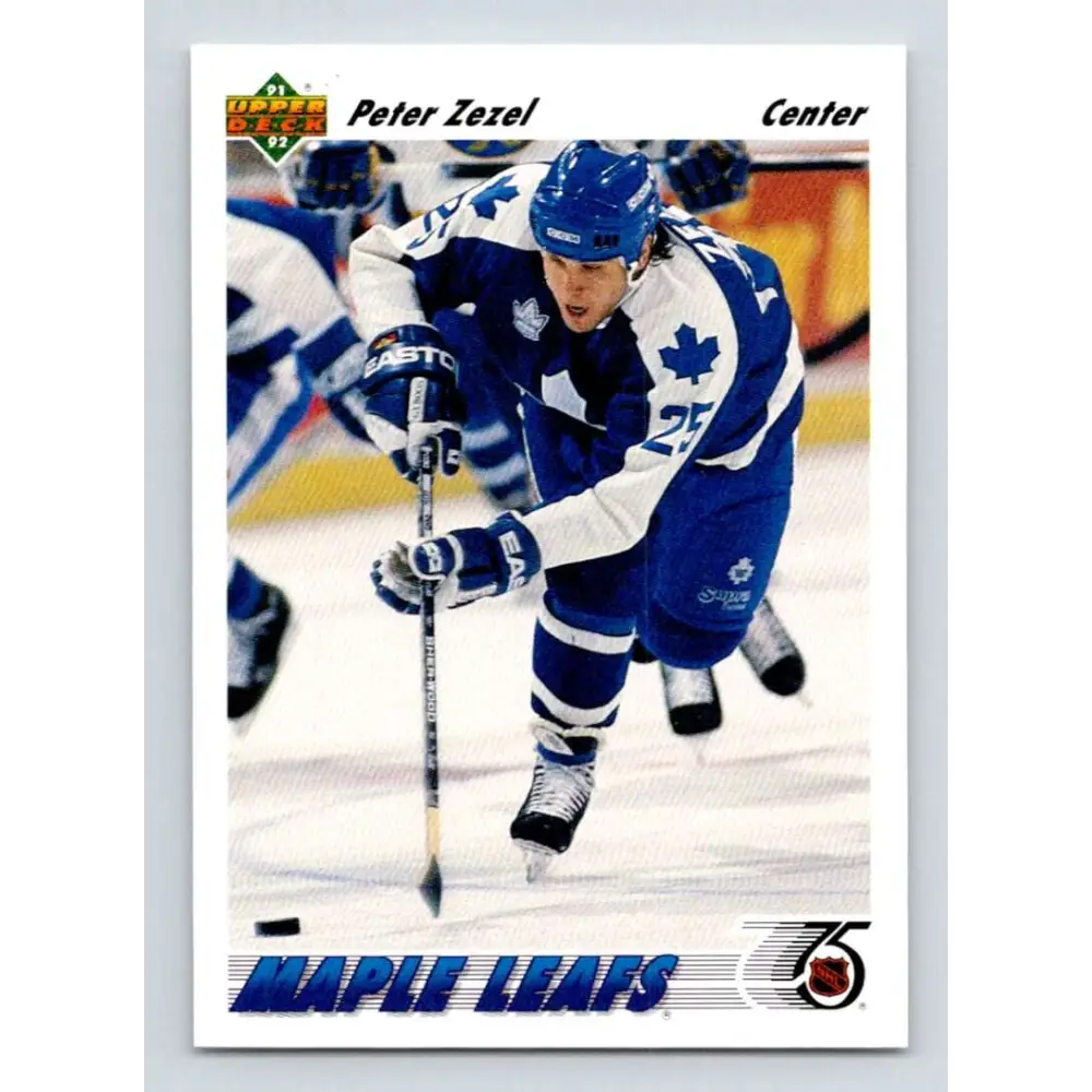 1991-92 Upper Deck #241 Peter Zezel NM-MT Toronto Maple Leafs Hockey Card Image 1