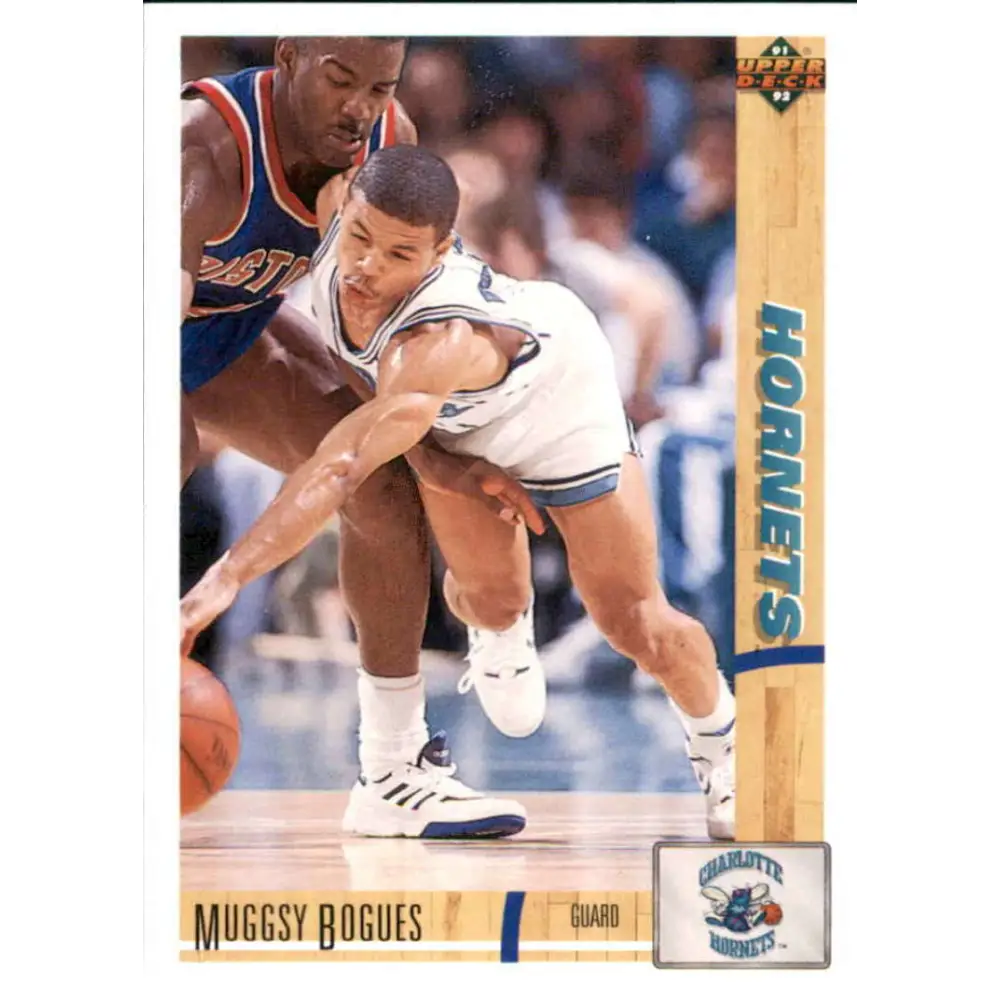 1991-92 Upper Deck #242 Muggsy Bogues NM-MT Charlotte Hornets Basketball Card Image 1