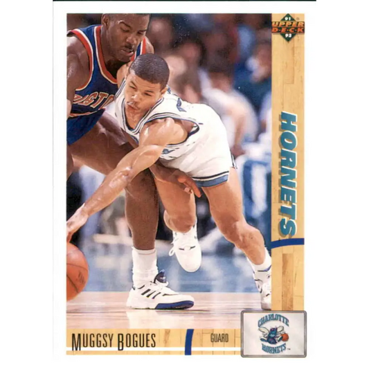 1991-92 Upper Deck #242 Muggsy Bogues NM-MT Charlotte Hornets Basketball Card Image 1