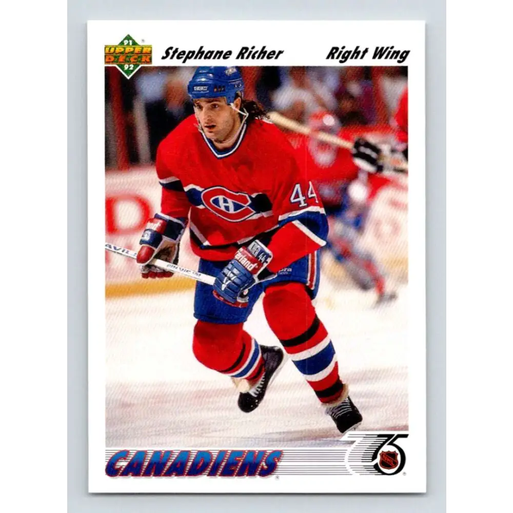 1991-92 Upper Deck #244 Stephane Richer NM-MT Hockey Card Image 1