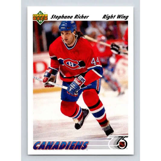 1991-92 Upper Deck #244 Stephane Richer NM-MT Hockey Card Image 1