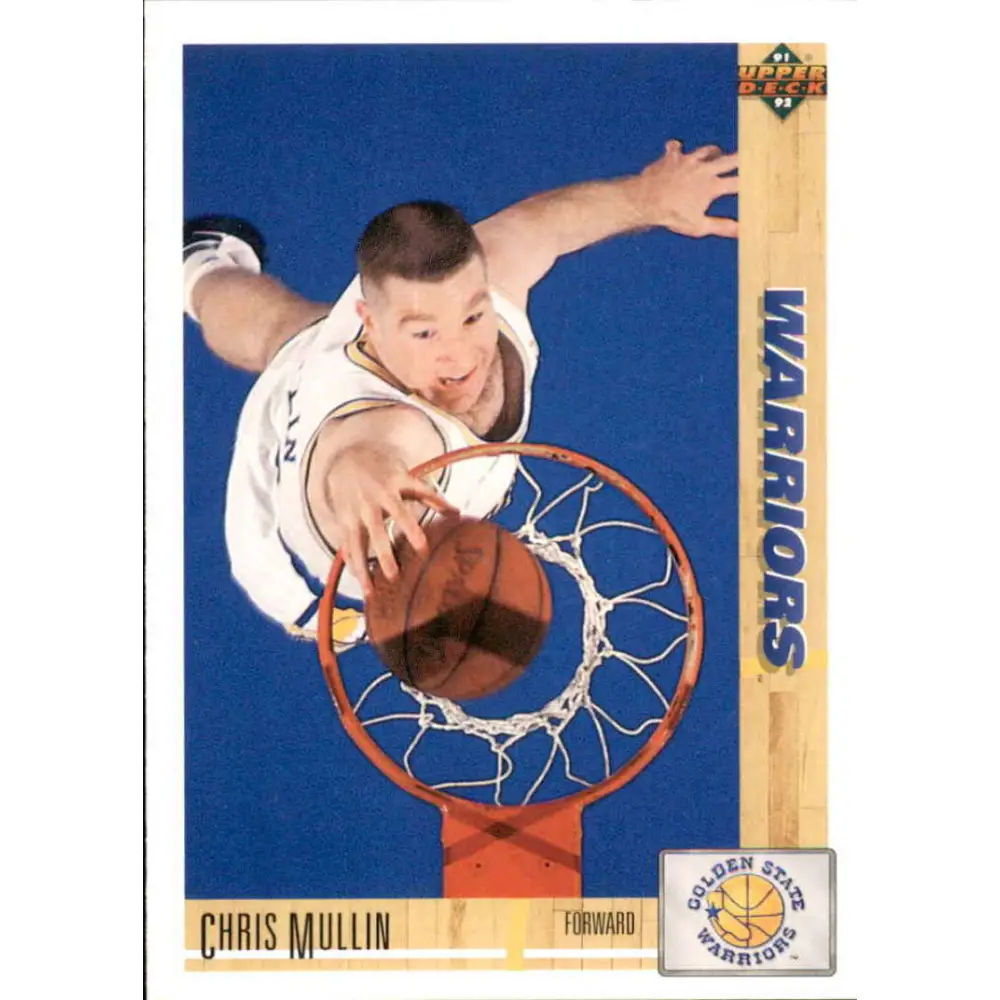 1991-92 Upper Deck #245 Chris Mullin NM-MT Golden State Warriors Basketball Card Image 1