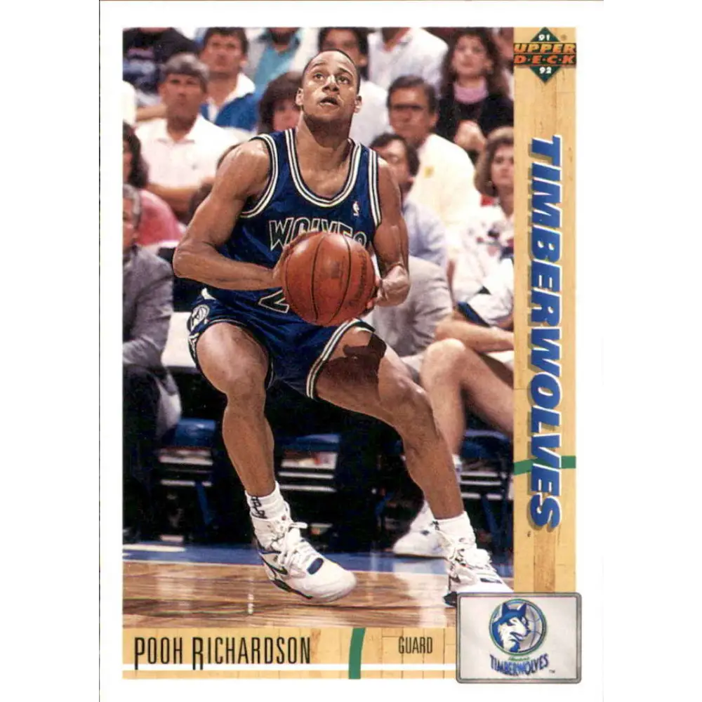 1991-92 Upper Deck #246 Pooh Richardson NM-MT Minnesota Timberwolves Basketball Card Image 1