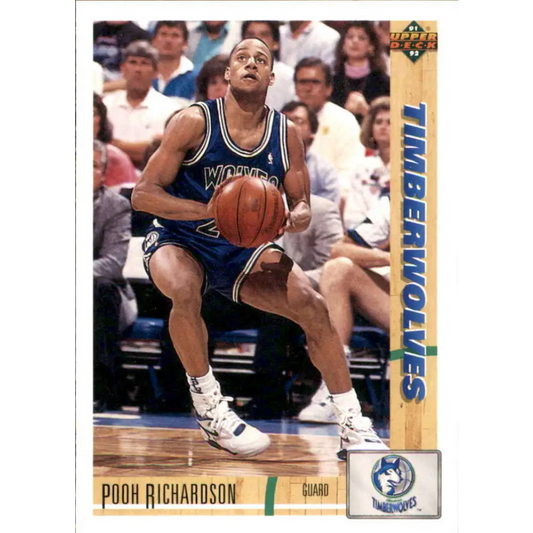 1991-92 Upper Deck #246 Pooh Richardson NM-MT Minnesota Timberwolves Basketball Card Image 1