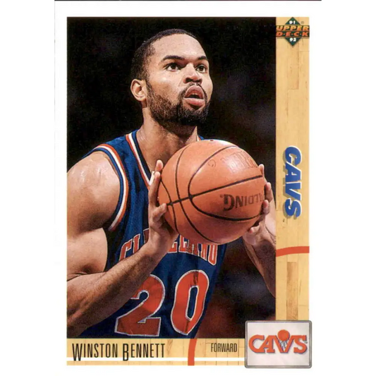 1991-92 Upper Deck #247 Winston Bennett NM-MT Cleveland Cavaliers Basketball Card Image 1