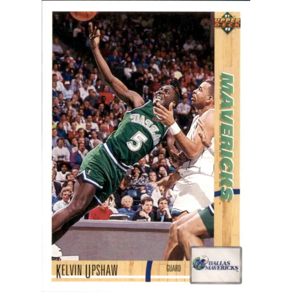 1991-92 Upper Deck #248 Kelvin Upshaw NM-MT Dallas Mavericks Basketball Card Image 1