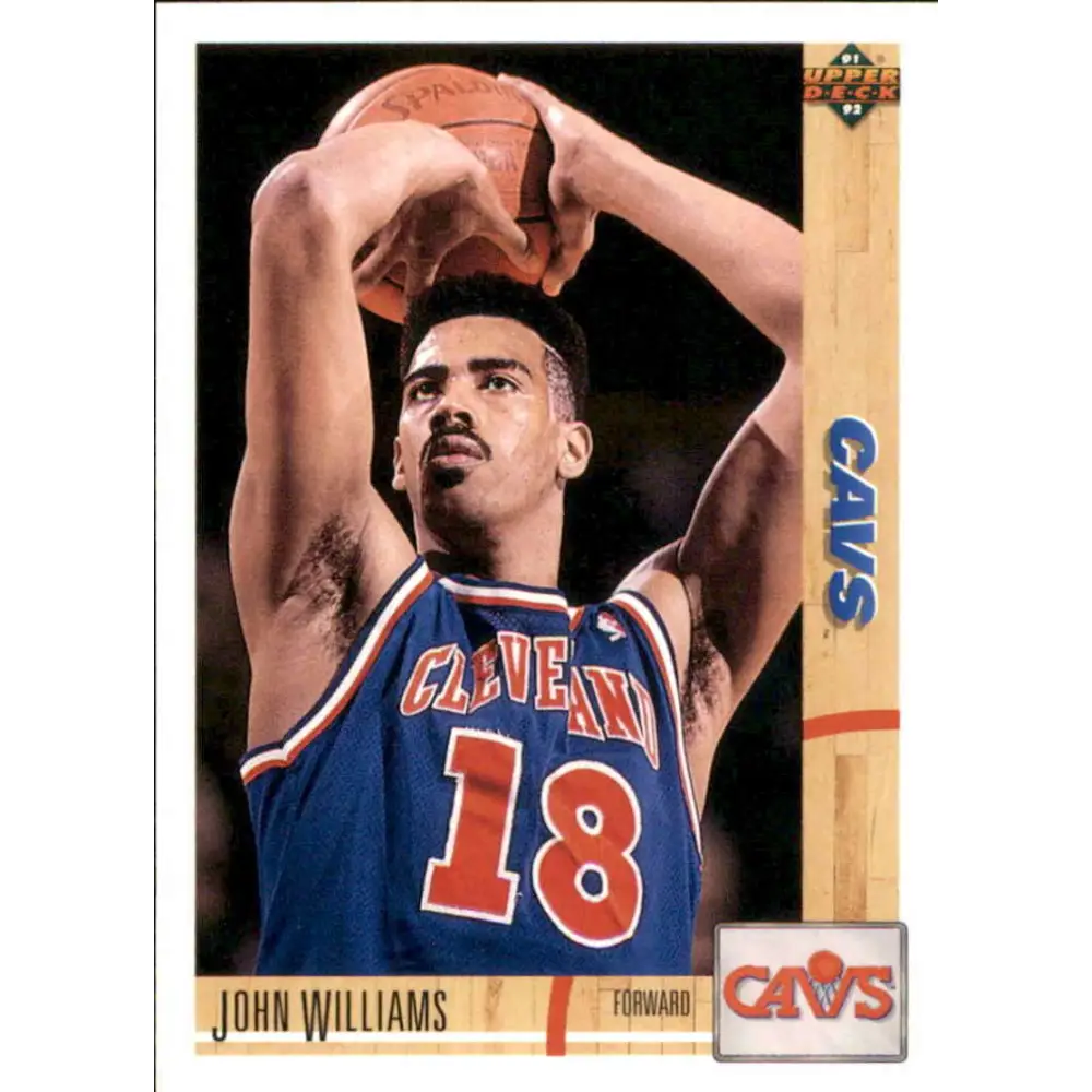 1991-92 Upper Deck #249 John Williams NM-MT Cleveland Cavaliers Basketball Card Image 1