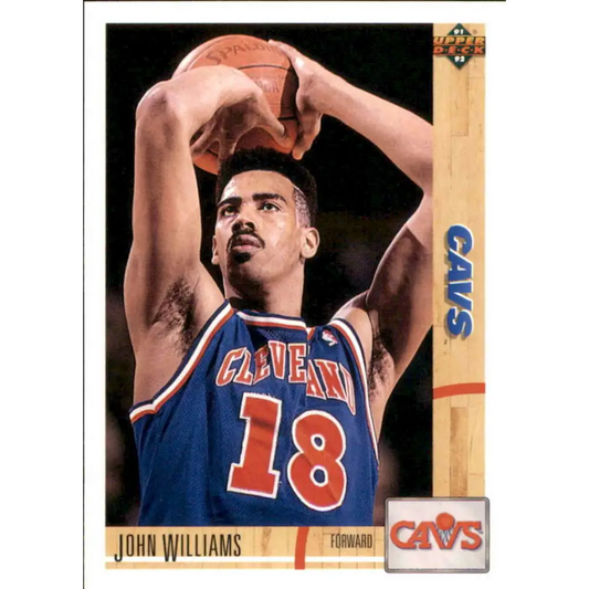 1991-92 Upper Deck #249 John Williams NM-MT Cleveland Cavaliers Basketball Card Image 1