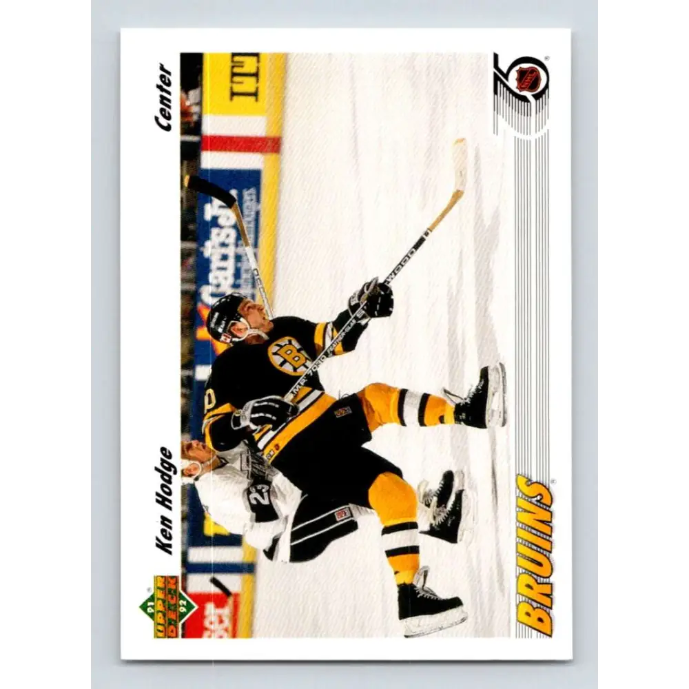 1991-92 Upper Deck #251 Ken Hodge Jr. NM-MT Boston Bruins Hockey Card Image 1