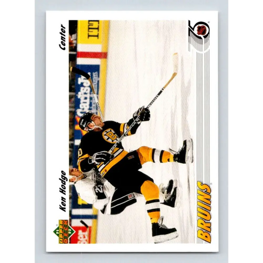 1991-92 Upper Deck #251 Ken Hodge Jr. NM-MT Boston Bruins Hockey Card Image 1