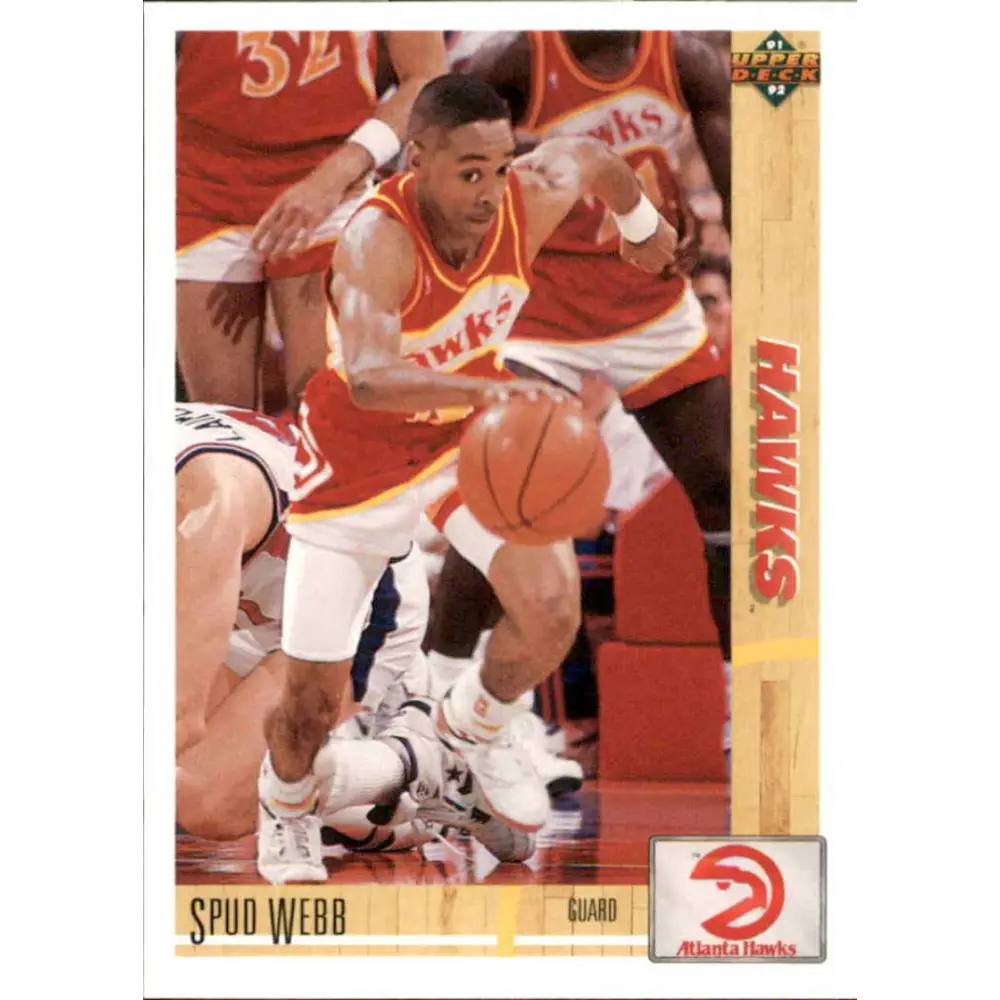 1991-92 Upper Deck #251 Spud Webb NM-MT Atlanta Hawks Basketball Card Image 1